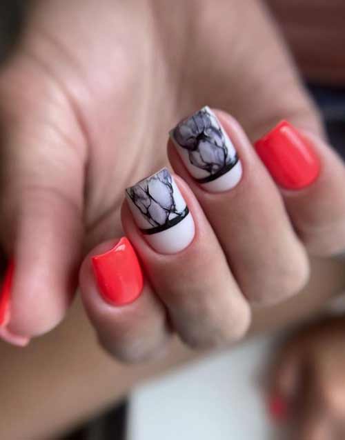 Marbre pour ongles courts