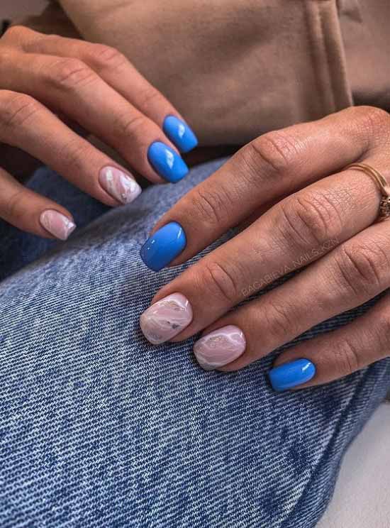 Manucure en marbre 2021: le plus beau design, photo