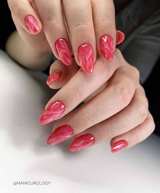 Manucure en marbre 2021: le plus beau design, photo