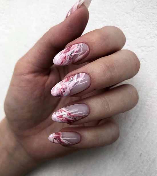 Manucure en marbre 2021: le plus beau design, photo
