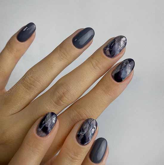 Manucure en marbre 2021: le plus beau design, photo