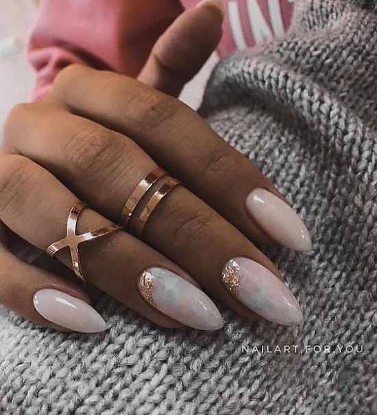 Manucure en marbre 2021: le plus beau design, photo