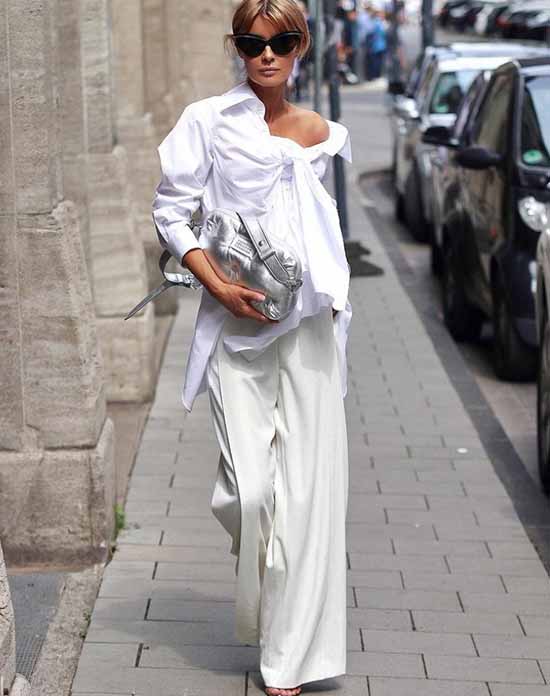 Pantalon large 2021 : quoi porter, photos, idées de looks