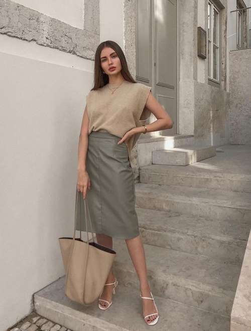 Jupe midi 2021: quoi porter, les mannequins en photo