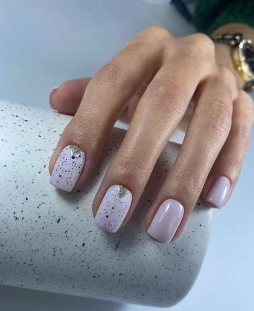 Manucure lilas 2021: belles nouveautés, photo avec design