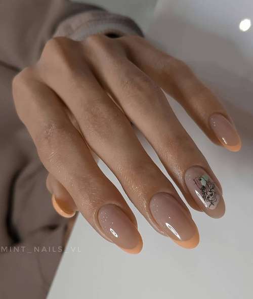 Veste colorée pour ongles courts: design photo 2021, tendances