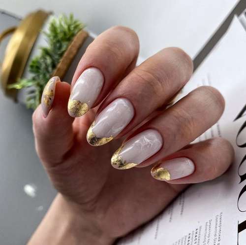 Manucure avec divorces 2021: conception d'ongles, actualité photo