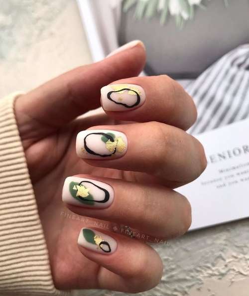 Manucure avec divorces 2021: conception d'ongles, actualité photo