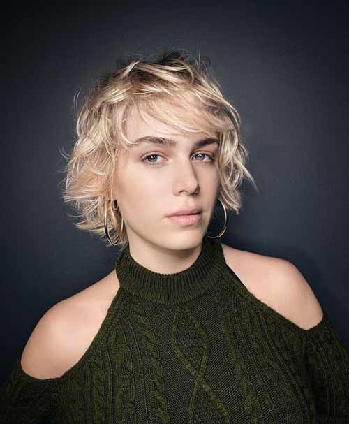Coupe de cheveux en cascade