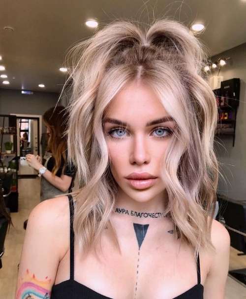 Coiffures pour cheveux mi-longs pour filles: tendances 2021, photos, actualités