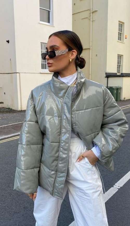 Doudounes oversize : tendances 2022, photos avec quoi porter
