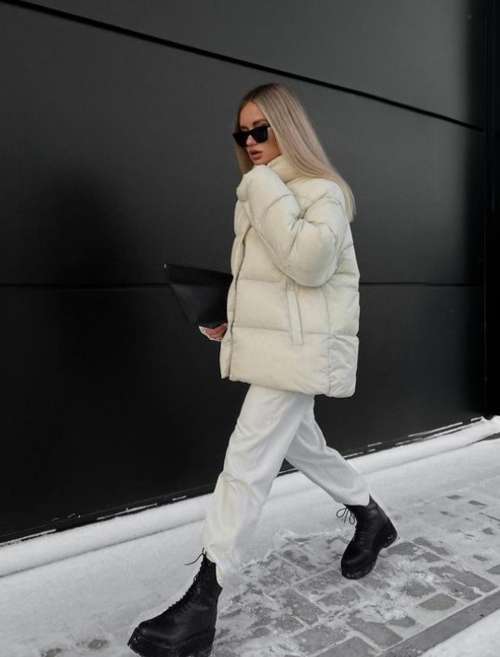 Doudounes oversize : tendances 2022, photos avec quoi porter