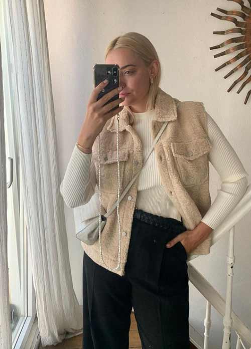 Gilet en peluche