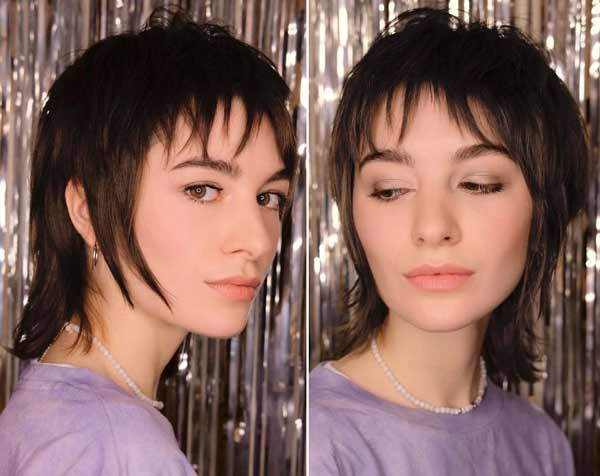 Coupe de cheveux maillet pour femme